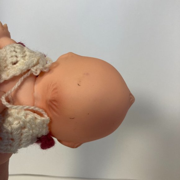 Vintage Kewpie Doll Soft Vinyl Rubber 7.5" moveable arm legs jointed Blue Eyes - Picture 11 of 15